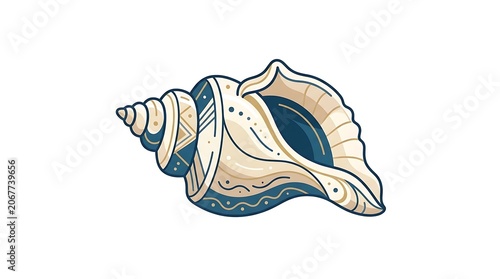 Decorative seashell illustration