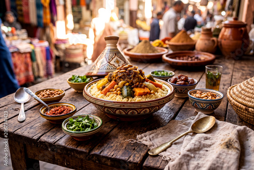 Authentic Market Style Couscous Food Photography