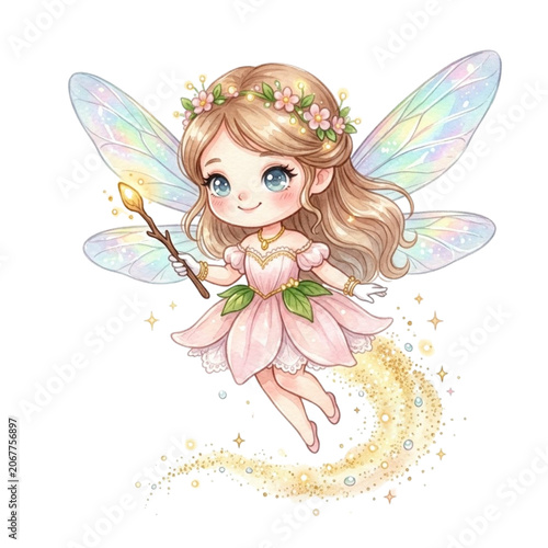 Cute Fairytale Clipart PNG | Isolated on White Background