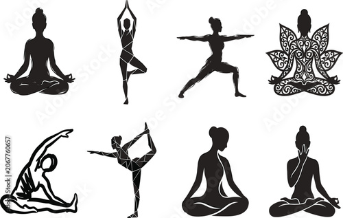 Standing and Walking Human Silhouette Collection Featuring Thinking Confidence Conversation and Everyday Body Language Poses.eps,