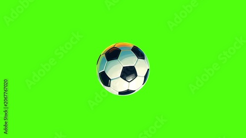 World Cup soccer football sticker on grass Green screen animation motion graphic with chroma key clip template 4k Background. Easy removed green screen. High resolution. Ultra High Definition.