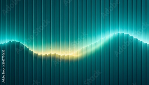 Sound wave displayed on abstract digital background