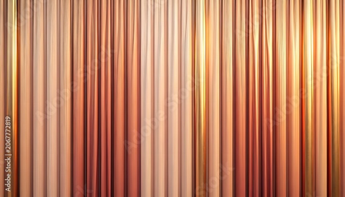 Vertical lines arranged in warm color gradient on white background