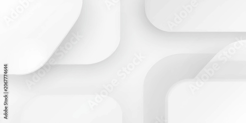 Abstract white geometric vector background with lines and cubes, minimal futuristic business wallpaper design for web, technology and architecture concept
