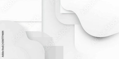 white blank paper sheet with shadow on white background 3D vector illustration design template document page corner curl business concept empty paper icon banner card