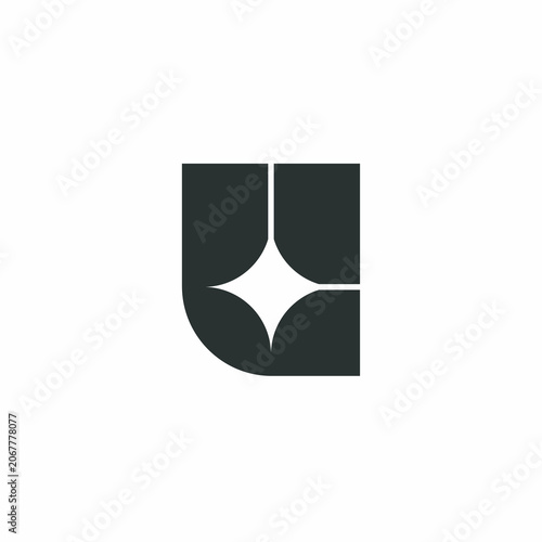 letter L spark logo design grafis vektor.