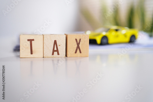 Foto Car tax concept