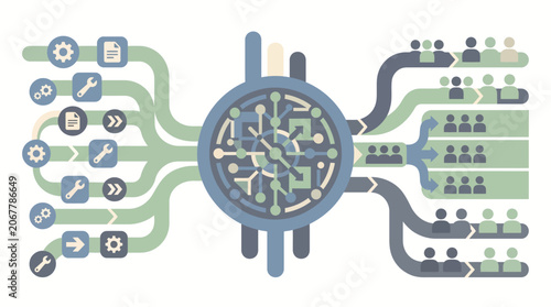 Automated Workflow Orchestration and IT Resource Allocation Management Infrastructure Concept