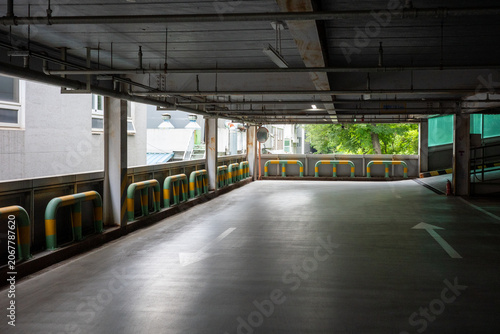 underground parking garage