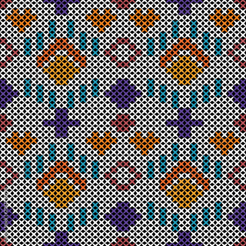 seamless geometric pattern with dots