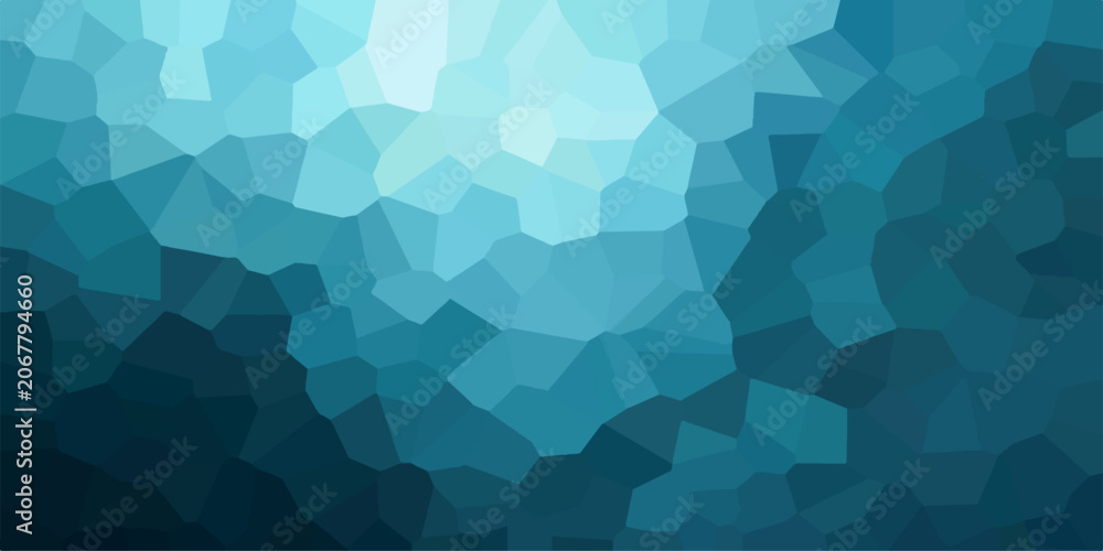 Fototapeta premium Abstract Blue Geometric Mosaic Background with Polygon Pattern Texture.
