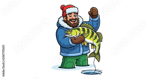 hockey player cartoon illustration