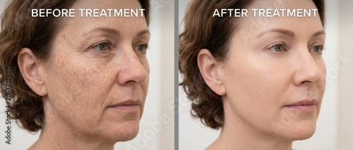 Facelift transformation article with clear before-and-after images.