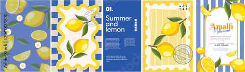 Bild auf Leinwand Lemons and summer Amalfi