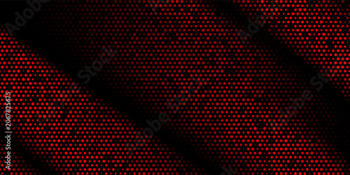 Dots red and black halftone streak background image. graphic round dark