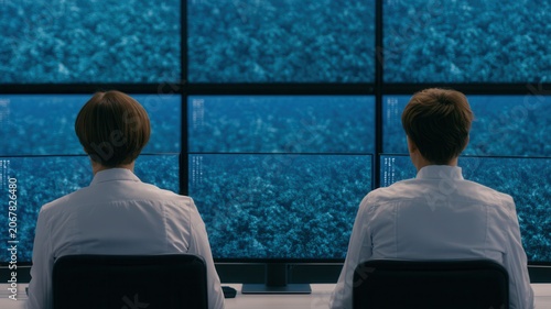  inside underwater research center, futuristic design, realistic lighting