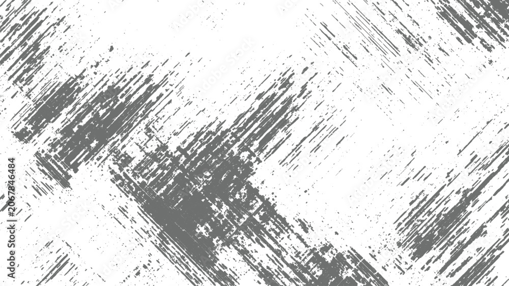 Fototapeta premium Grey brush strokes on white background for design and artistic creative projects texture