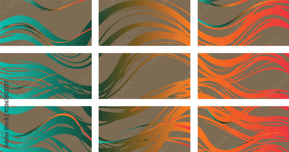Fototapeta premium Abstract Colorful Wavy Pattern with Vibrant Swirls.