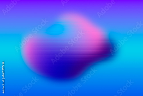 soft blur Fractal Glass effect purple and blue  blob with Blue Neon Gradient Background 