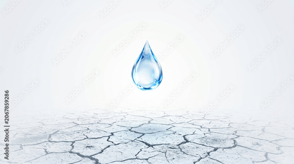 Fototapeta premium Drought and Water Scarcity Awareness at Environmental Forum