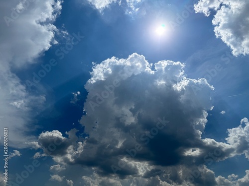 blue sky with clouds