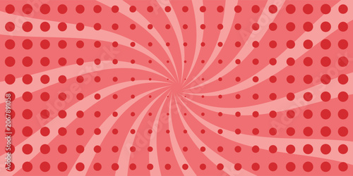 Vector background in comic book style with stripes and halftone. Retro pop art design.