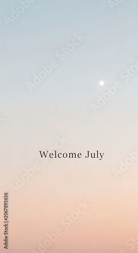 Soft gradient background transitioning from pink to sky blue.