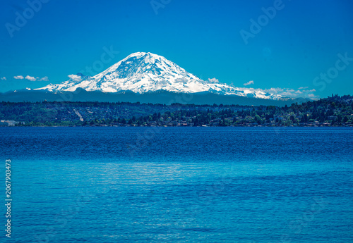 Lake Park Mountain Scene