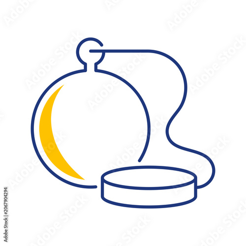 Photos Ball chain icon. Society and slavery line symbol. Color.