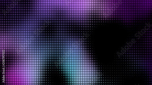 Gradient Halftone Dot Motion Pattern Image Generating Artificial Intelligence Create Image Seamless Looped Background. Animated Grid Grainy Dots Texture
