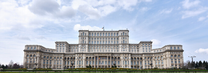 Palace of Parliament building in Bucharest, Romania