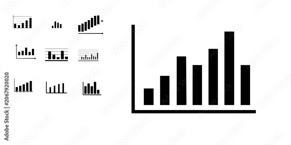 Obraz premium Gantt Chart Icon Pack