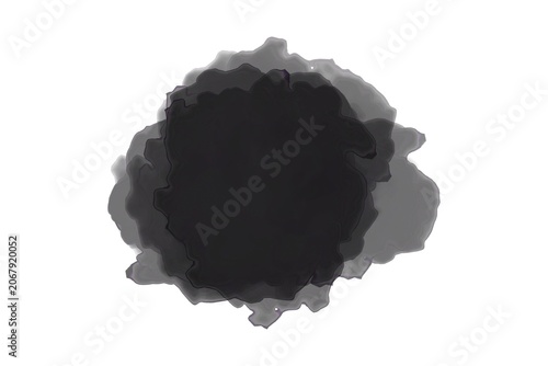 Silhouette of Charred Wood Texture with Rough Edges and Dark Smoke Pattern