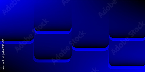Abstract blue geometric 3d square blocks background