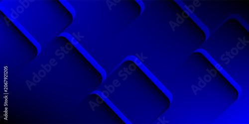 Abstract blue geometric 3d square blocks background