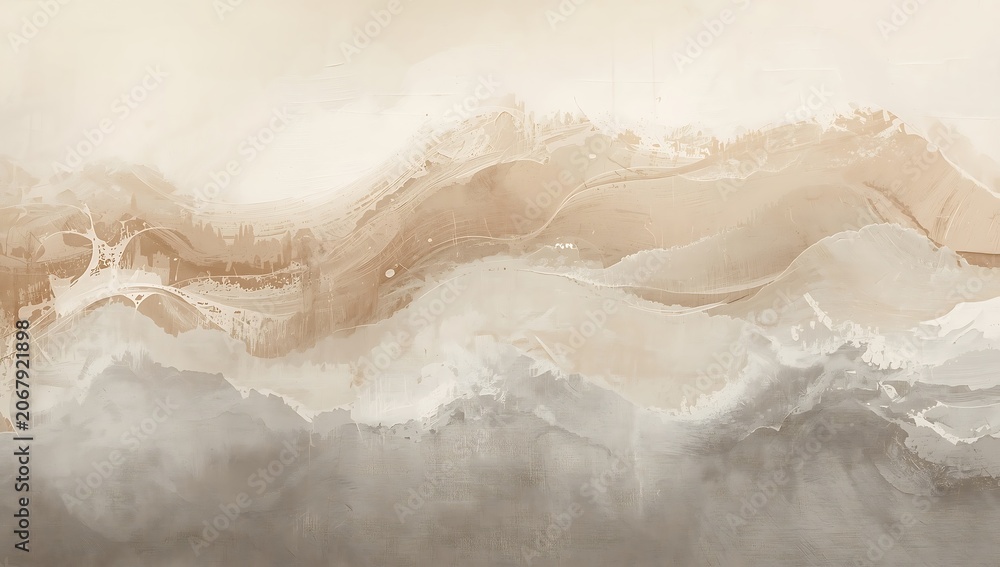 Fototapeta premium Abstract marble texture background with tan and gray color blend abstract background backdrop interior