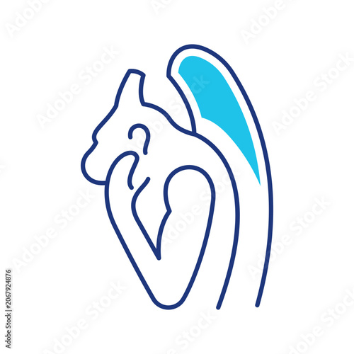Fotografija Gargoyle statue icon