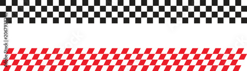 Black and white checkered seamless pattern. Seamless pattern repeating banners of racing flag stripe speed texture. Racing or chess board background texture