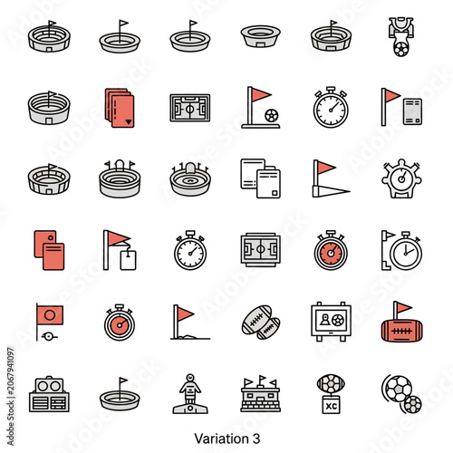 Collection of Sports and Competition Icons.