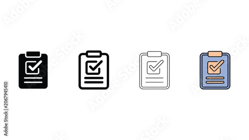 Checklist Icon Evolution: From Solid to Modern Flat Style