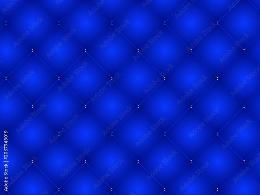 Naklejka premium Abstract Blue Star Pattern Background with Decorative Quilted Texture Design