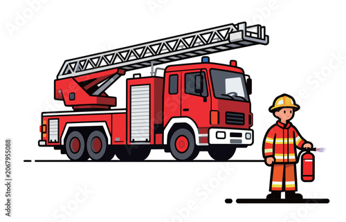 fire truck vector