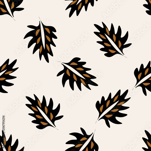 seamless pattern with leaves