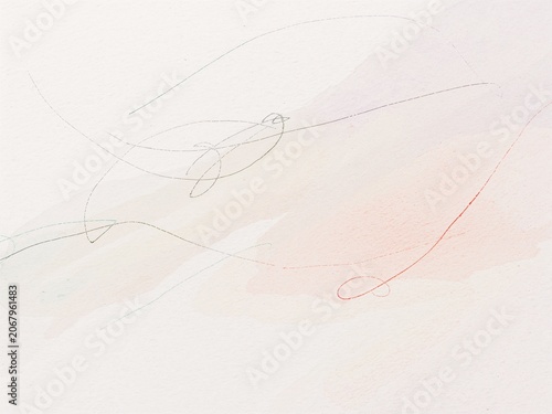 Light Pastel Colored Scribbles on White Paper Background for Creative and Artistic Projects