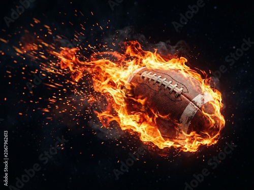 football on fire