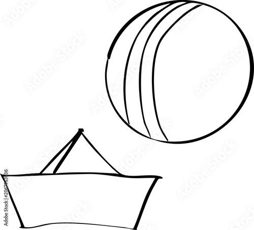 hand-drawn elements of school design for the design of works, vector set