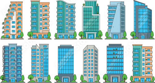 Photos Glass Aquarium Fish Tank Vector Icon Set with Tropical Marine Fish CoModern City