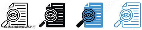 Foto Transparency web icon vector illustration showing information clarity, honest co