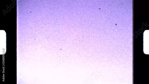 Retro 35mm old film frame. Analog VHS tape damage