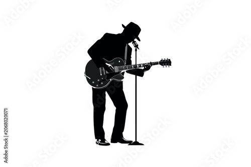 Soulful Blues Musician Outline